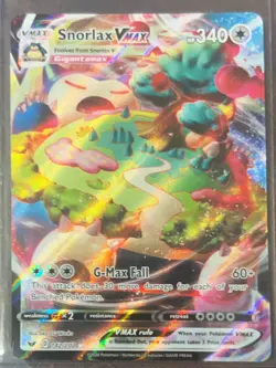 2020 Sword & Shield Snorlax VMAX Holo Ultra Rare #142/202 - Image 1