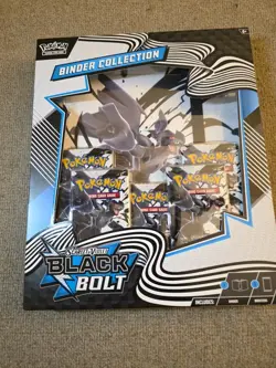 Pokemon TCG Black Bolt Binder Collection Box - Factory Sealed - Image 1