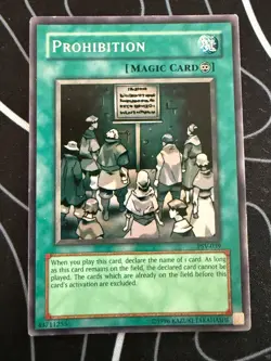 Prohibition PSV-039 Rare Pharaoh's Servant Yu-Gi-Oh Unlimited Near Mint - Image 1