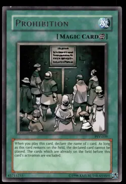 Prohibition PSV-EN039 Rare Pharaoh's Servant (Worldwide English) Yu-Gi-Oh NM - Image 1