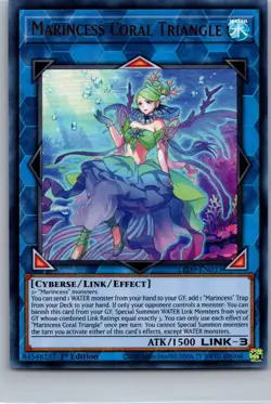 YUGIOH - Marincess Coral Triangle - LED9 - Ultra Rare - 1st ed - NM - Image 1