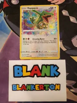 Pokemon TCG Rayquaza Sword & Shield Vivid Voltage 138/185 Amazing Rare - Image 1