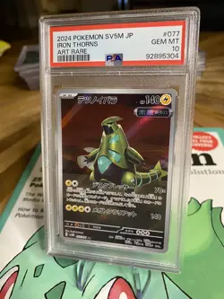 Pokemon TCG PSA 10 IRON THORNS 077/071 Japanese Cyber Judge sv5M Art Rare! - Image 4