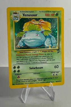 Pokemon TCG Venusaur Holo Unlimited Rare 18/130 Base Set 2 1999-2000 - Image 1