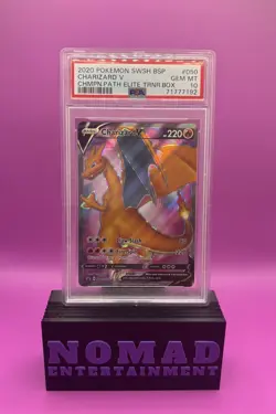 Pokemon 2020 Charizard V #050 SWSH Promo - PSA 10 - Champions Path Elite Trainer - Image 1