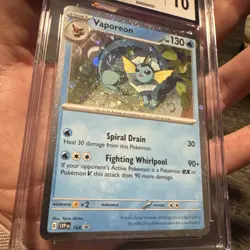 CGC Gem Mint 10 - Vaporeon [SVP 168] - Prismatic Evolutions Poster Coll. Pokemon - Image 3