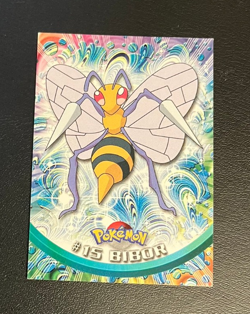 1999 Topps Pokemon Blue Logo TV Animation Edition Bibor #15 - Image 1