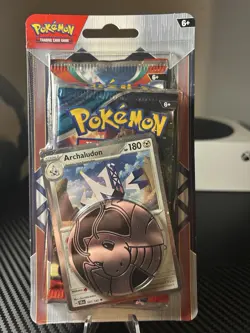 Pokemon Tcg Stellar Crown Archaludon Booster Packs Blister Sealed Coin New - Image 1