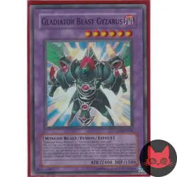 Yugioh Gladiator Beast Gyzarus LODT-EN044 Super Rare LP - Image 1