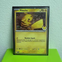 Pikachu Pokemon Day 2026 051/162 30th Anniversary Stamped - Image 1