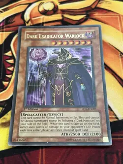 Yu-Gi-Oh Dark Eradicator Warlock SD6-EN001 Ultra Rare 1st Edition NM Near Mint - Image 2