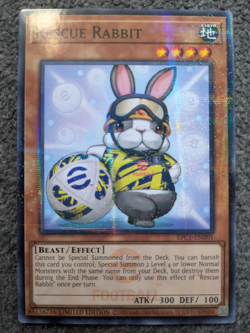 YUGIOH RESCUE RABBIT LIMITED EDITION FOIL E-FOOTBALL PROMO#EFC1-EN002 NM - Image 1