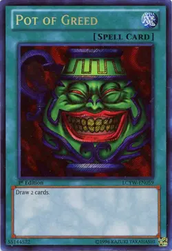 Pot of Greed - LCYW-EN059 - Secret Rare - Unlimited Edition NM Yugioh Legendary - Image 1