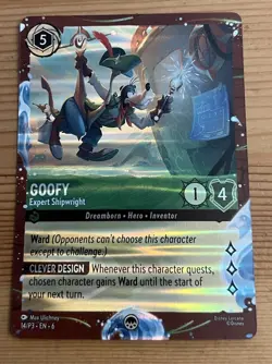 Disney Cruise Lorcana Goofy - Expert Shipwright DCL Promo Card 14/P3 Foil - Image 1
