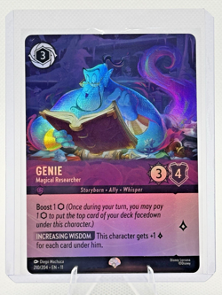 Disney Lorcana Genie Magical Researcher 210/204 Epic Cold Foil Winterspell NM - Image 5