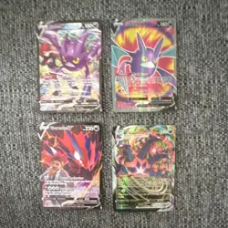 Pokemon TCG Crobat V, Eternatus V & Eternatus VMAX Holo 4-Card Lot English - Image 1
