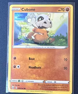 Cubone 069/163 NM Pokemon Card SWSH05 Battle Styles - Image 1