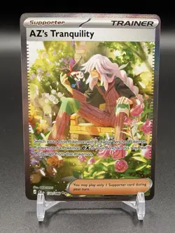 Pokemon AZ's Tranquility CRI Full Art Holo Trainer Card 120/086 English - Image 1