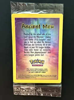 SEALED Ancient Mew Movie Promo Holo Pokemon Card - Image 1