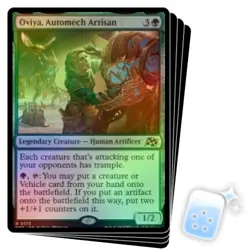 FOIL OVIYA, AUTOMECH ARTISAN X4 Aetherdrift DFT Magic MTG MINT CARD - Image 1