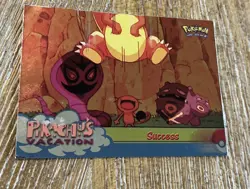 Success #55 Blue Label Topps Pikachu's Vacation Pokemon Card LP - Image 1