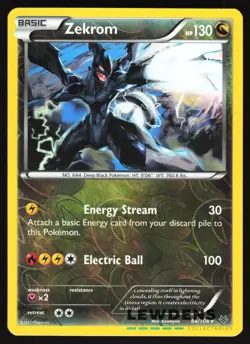 Zekrom - 64/108 - Holo Rare Reverse Holo - Roaring Skies - Pokemon Card - Image 1