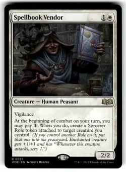 Spellbook Vendor 31 Rare Wilds of Eldraine Magic: The Gathering Near Mint - Image 1