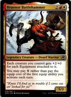 Bruenor Battlehammer 219 Adventures in the Forgotten Realms MTG NM - Image 1