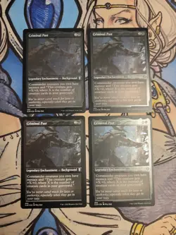 4x Criminal Past Etched FOIL - NM/M CLB MTG Magic - Image 1