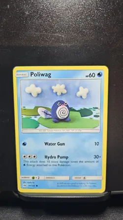 Poliwag 30/149 Common Sun & Moon Base Pokemon Card 2017 MP - HP - Image 5