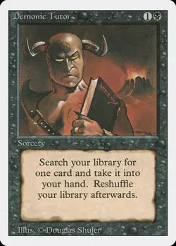 Demonic Tutor [Revised Edition] Moderately Played - Image 1