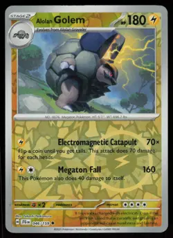 Alolan Golem 046/159 Uncommon Journey Together Pokemon Reverse Holo Near Mint - Image 1