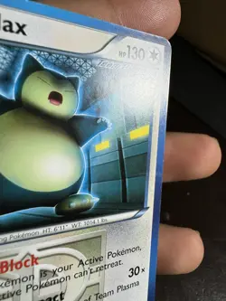 Pokemon Snorlax 101/135 Rare Plasma Storm Card LP - Image 3