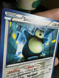 Pokemon Snorlax 101/135 Rare Plasma Storm Card LP - Image 5