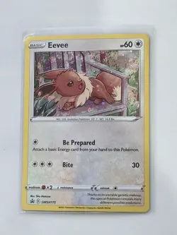 Pokemon Eevee SWSH175 Cosmos Holo Black Star Promo Card Sword Shield TCG 2021 EN - Image 1
