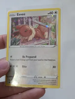 Pokemon Eevee SWSH175 Cosmos Holo Black Star Promo Card Sword Shield TCG 2021 EN - Image 2