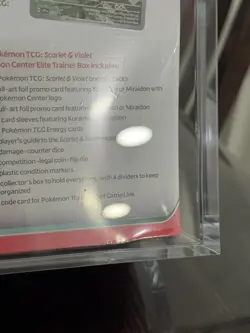 Scarlet And Violet Pokemon Center ETB PAIR Miraidon & Koraidon (ACRYLIC)SEE PICS - Image 3