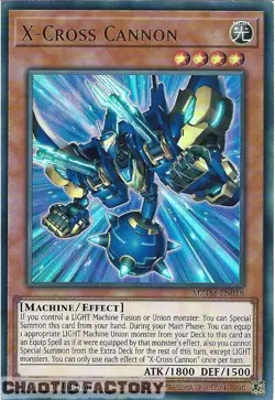 YUGIOH MZTM-EN018 X-Cross Cannon Ultra Rare 1st Edition NM - Image 1