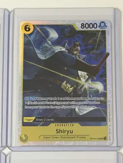 Shiryu OP16-108 The Time Of Battle 4 Foil Card Play Set Lot One Piece - Image 3