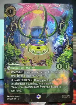 Alien - True Believer 229/204 Enchanted Wilds Unknown Disney Lorcana Card NM! - Image 1