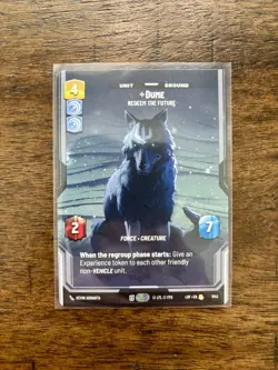 Star Wars Unlimited LotF Prestige Card LOF1042 Dume - Image 1