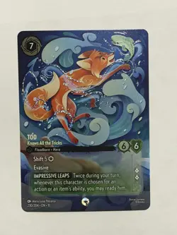 Disney Lorcana Tod Knows All the Tricks ENCHANTED Winterspell 230/204 English NM - Image 1