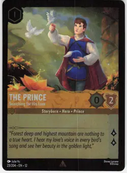 The Prince Searching for His Love Foil 23/204 Wilds Unknown Disney Lorcana - Image 1
