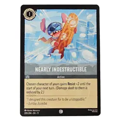 Lilo & Stitch Nearly Indestructible Disney Lorcana Action Card 200/204 NM - Image 1