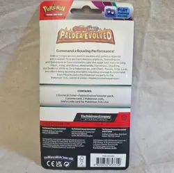 Pokemon TCG Paldea Evolved Blister Pack Smoliv Promo Coin English 10 Cards 6+ - Image 2