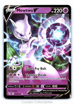 Mewtwo V 030/078 - Pokemon GO - Pokemon Card - Near Mint - Image 1