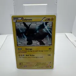 Pokemon TCG Zekrom Next Destinies Black White Card 50/99 Holo Rare LP - Image 1