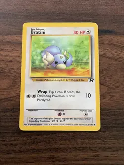 Dratini - Team Rocket Pokemon Card - 53/82 - MP - Image 1