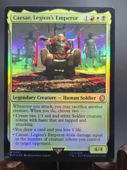 Caesar, Legion's Emperor Universes Beyond: Fallout MTG Foil Near Mint - Image 1