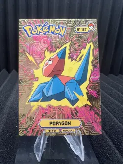 Porygon #137 - Gold Holo - Card Tops Pokedex Database 2024 - Pokemon Card NM - Image 1